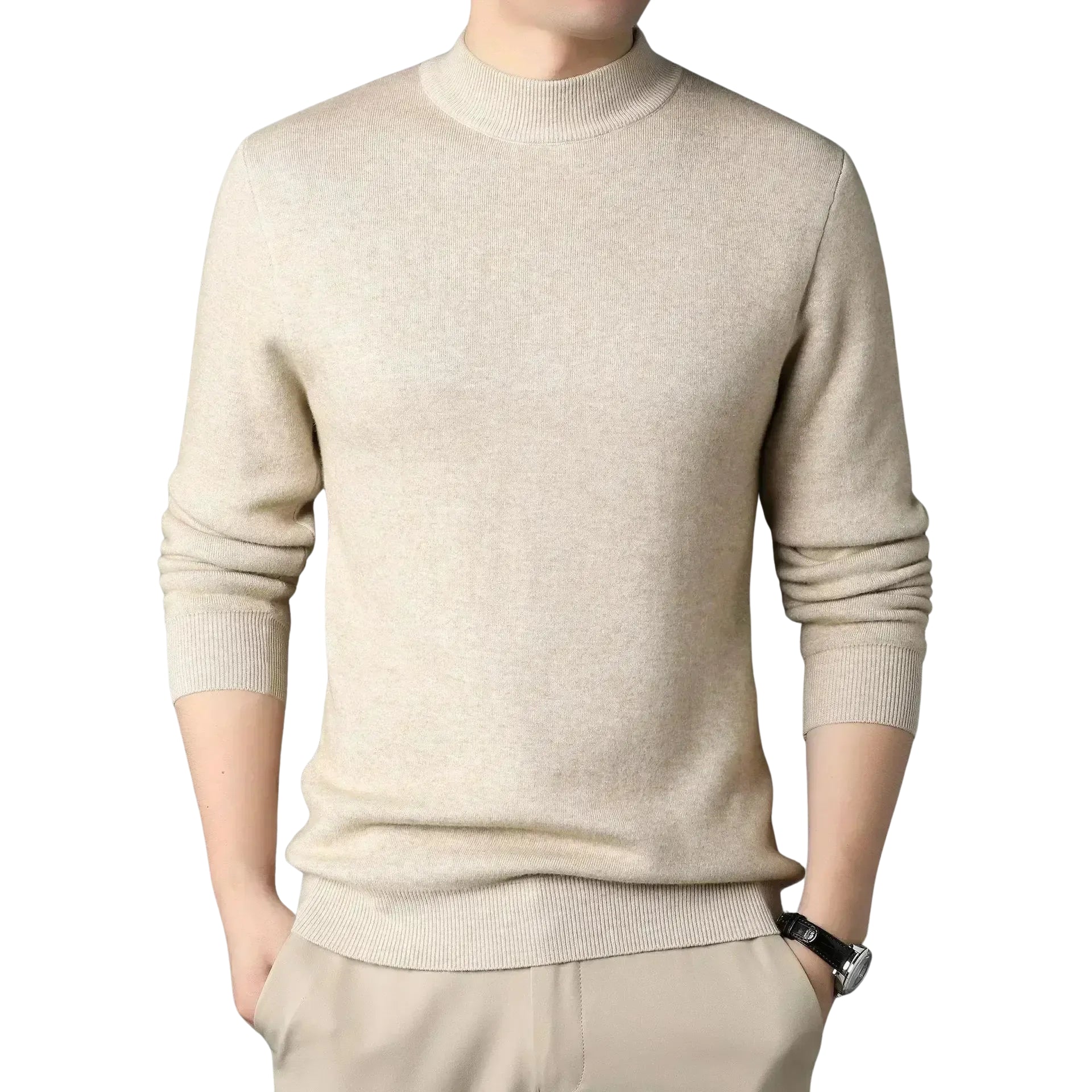 Damien High Neck Cashmere Jumper