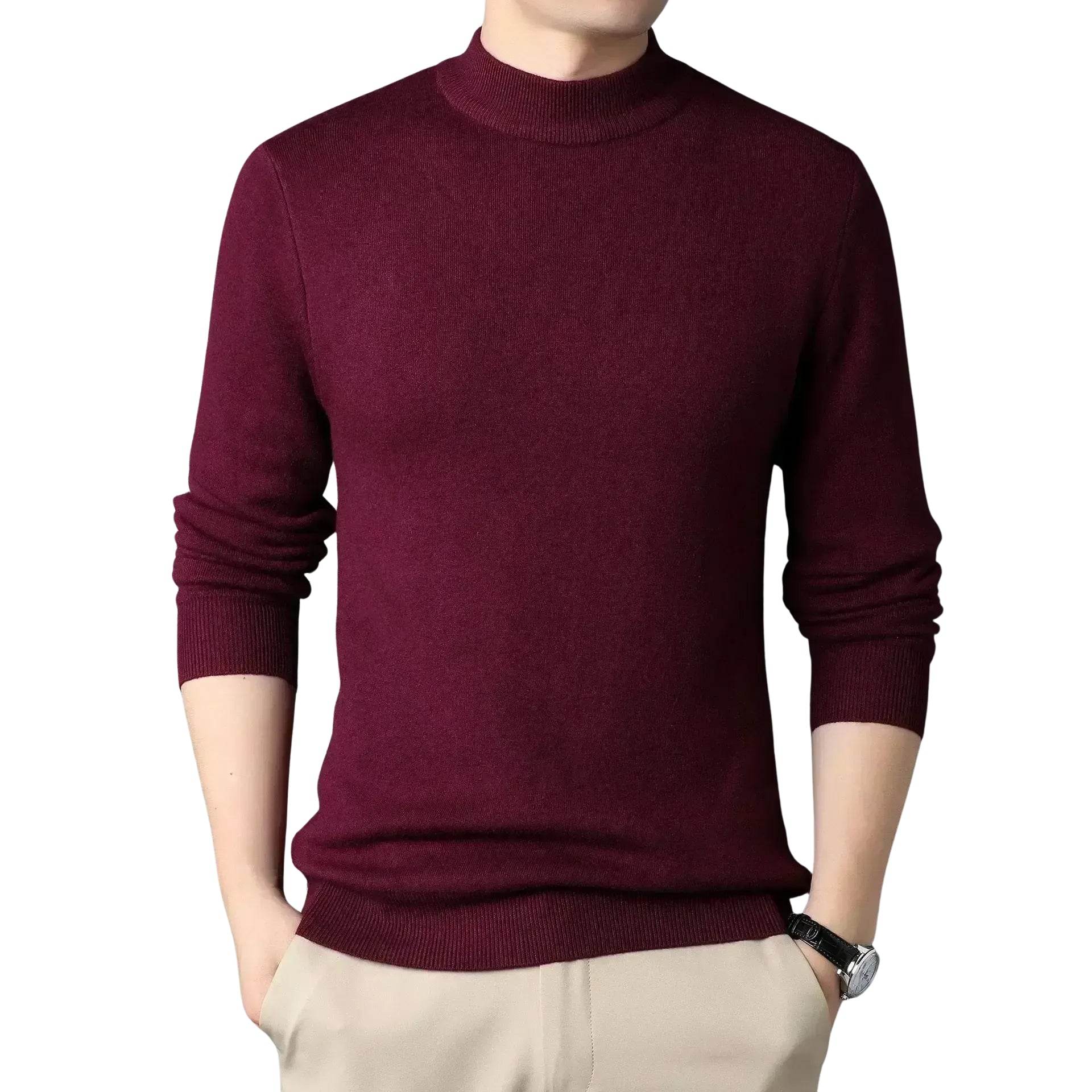 Damien High Neck Cashmere Jumper